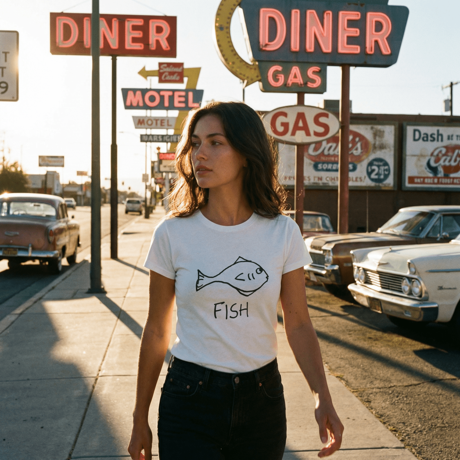Fish - Women's Fitted Tee