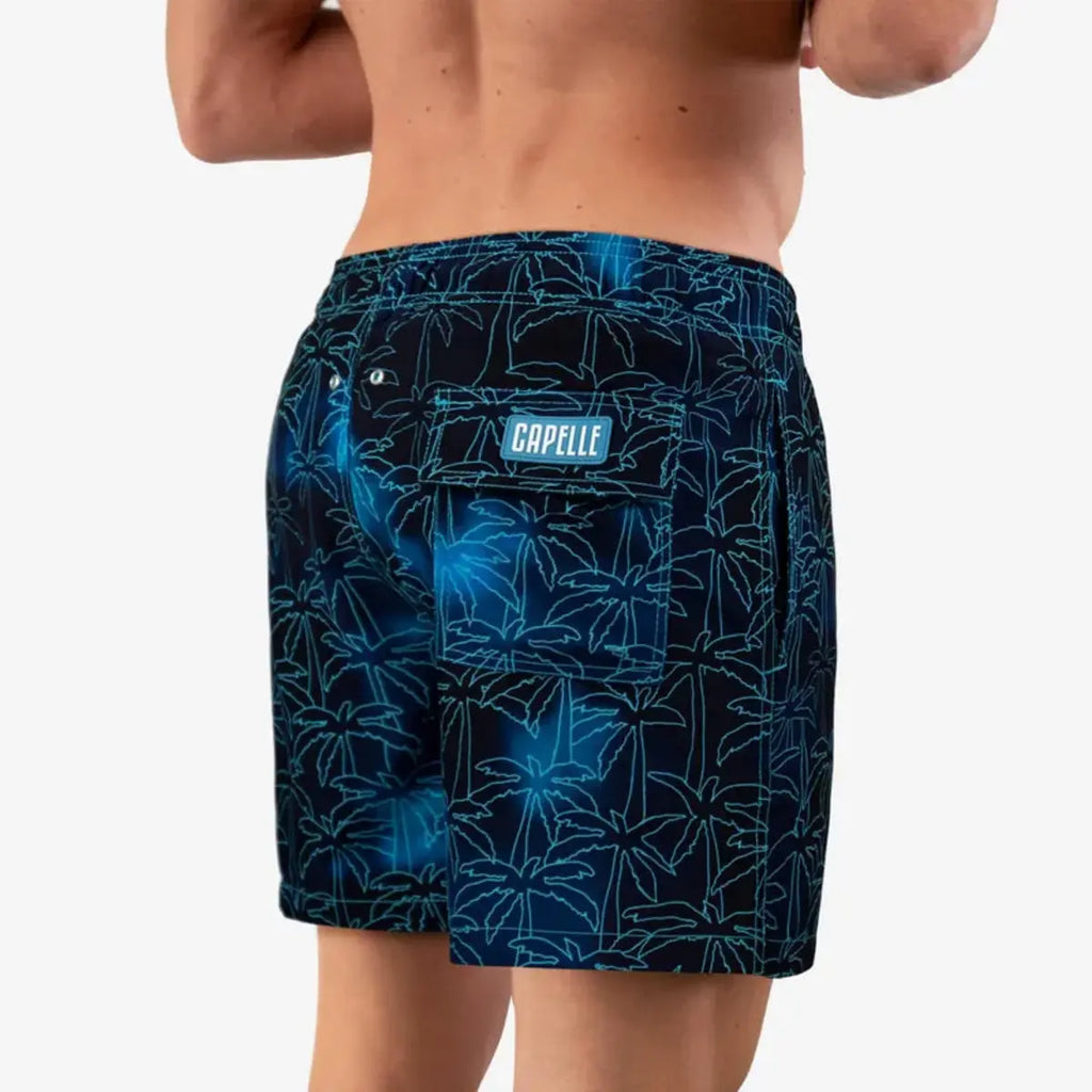 Men’s Premium Compression-Lined Hybrid Shorts – Foggy Palms