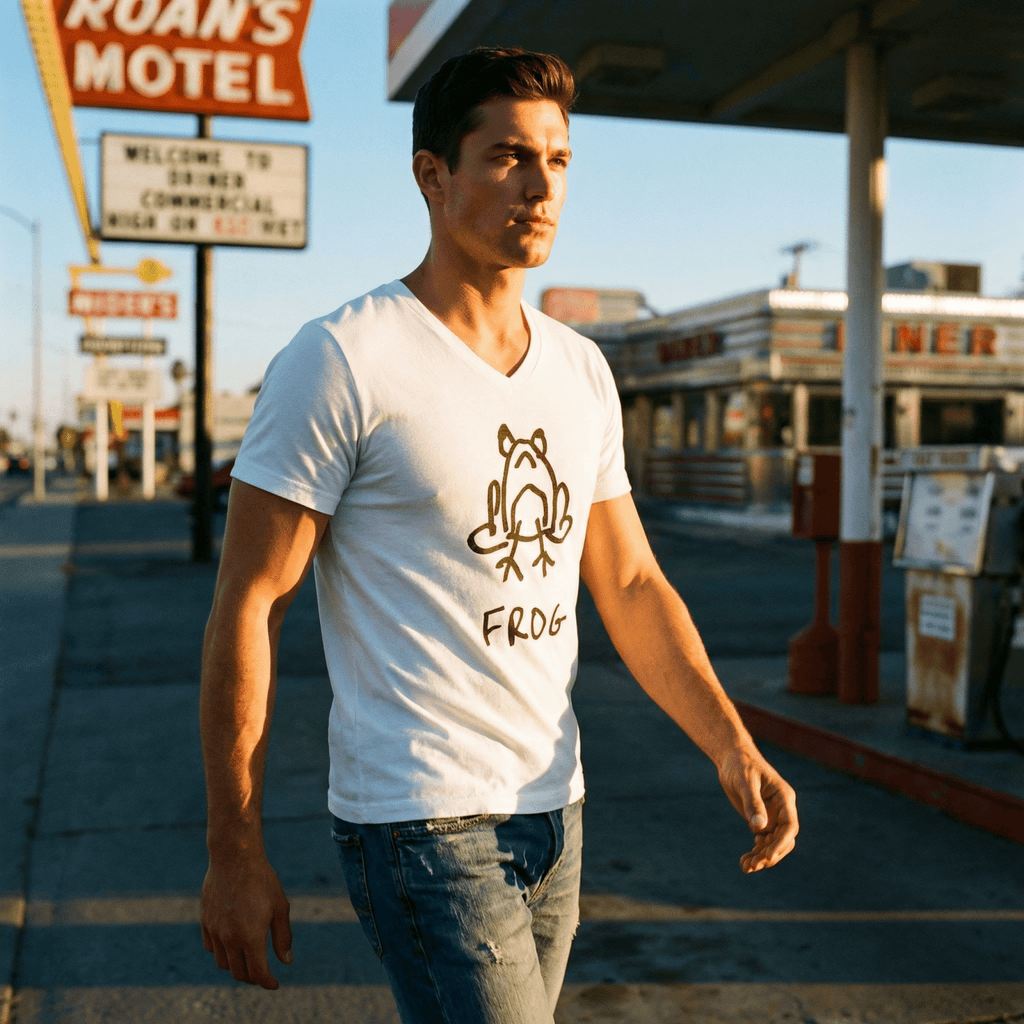 Frog - V-Neck T-Shirt