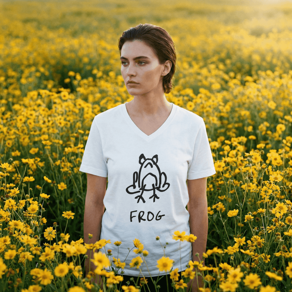 Frog - V-Neck T-Shirt