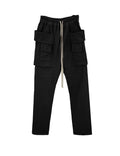 NOIR DROP-CROTCH DRAWSTRING CARGO PANTS
