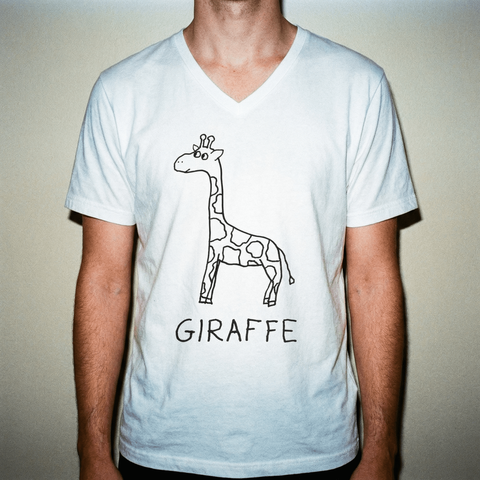 Giraffe - V-Neck T-Shirt