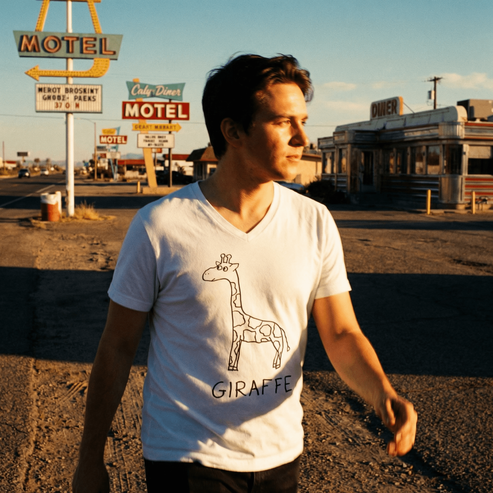 Giraffe - V-Neck T-Shirt