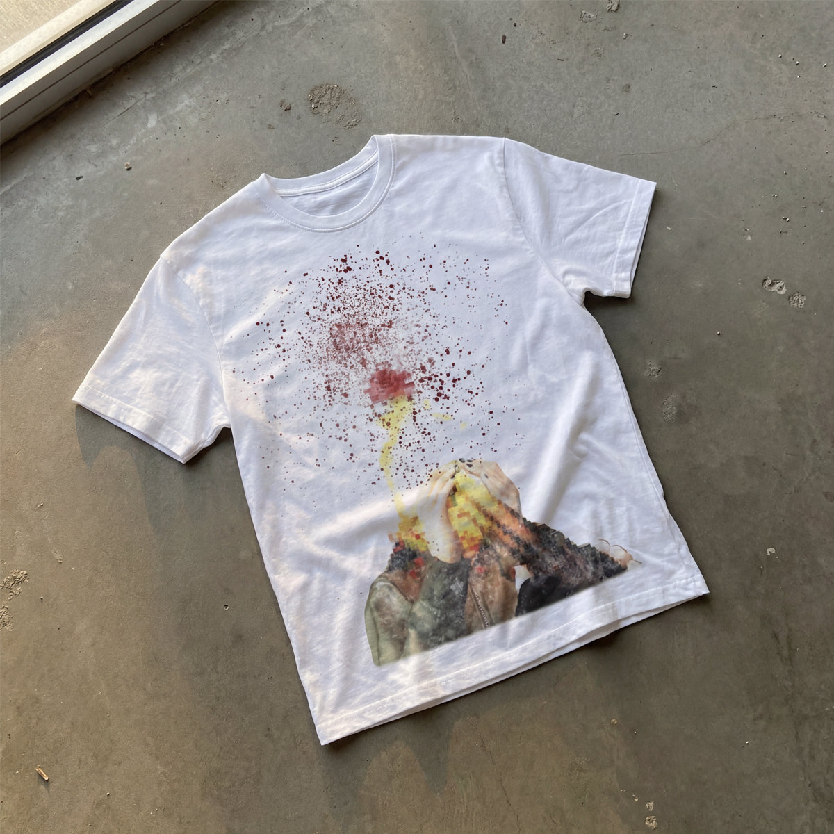 Headshot Tee Streetwear Graphic Y2K Unisex Regular Fit Crew Neck T Shirt 220GSM Cotton