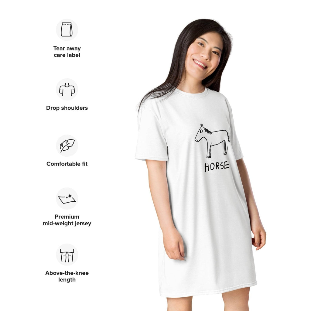 Horse - T-Shirt Dress.