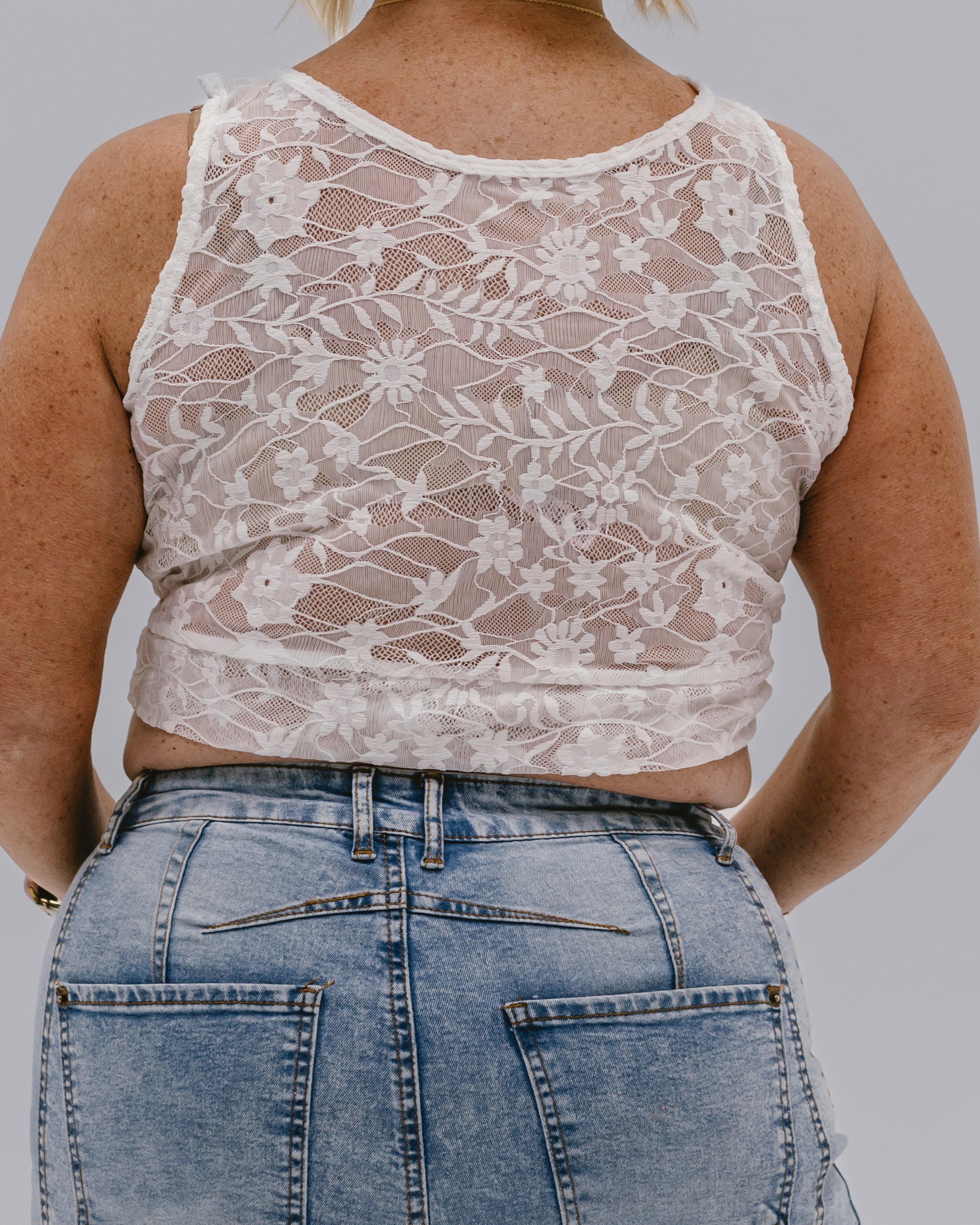 Full Lace Tank Halftee