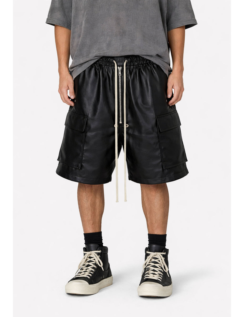 NOIR SHINE CARGO SHORTS