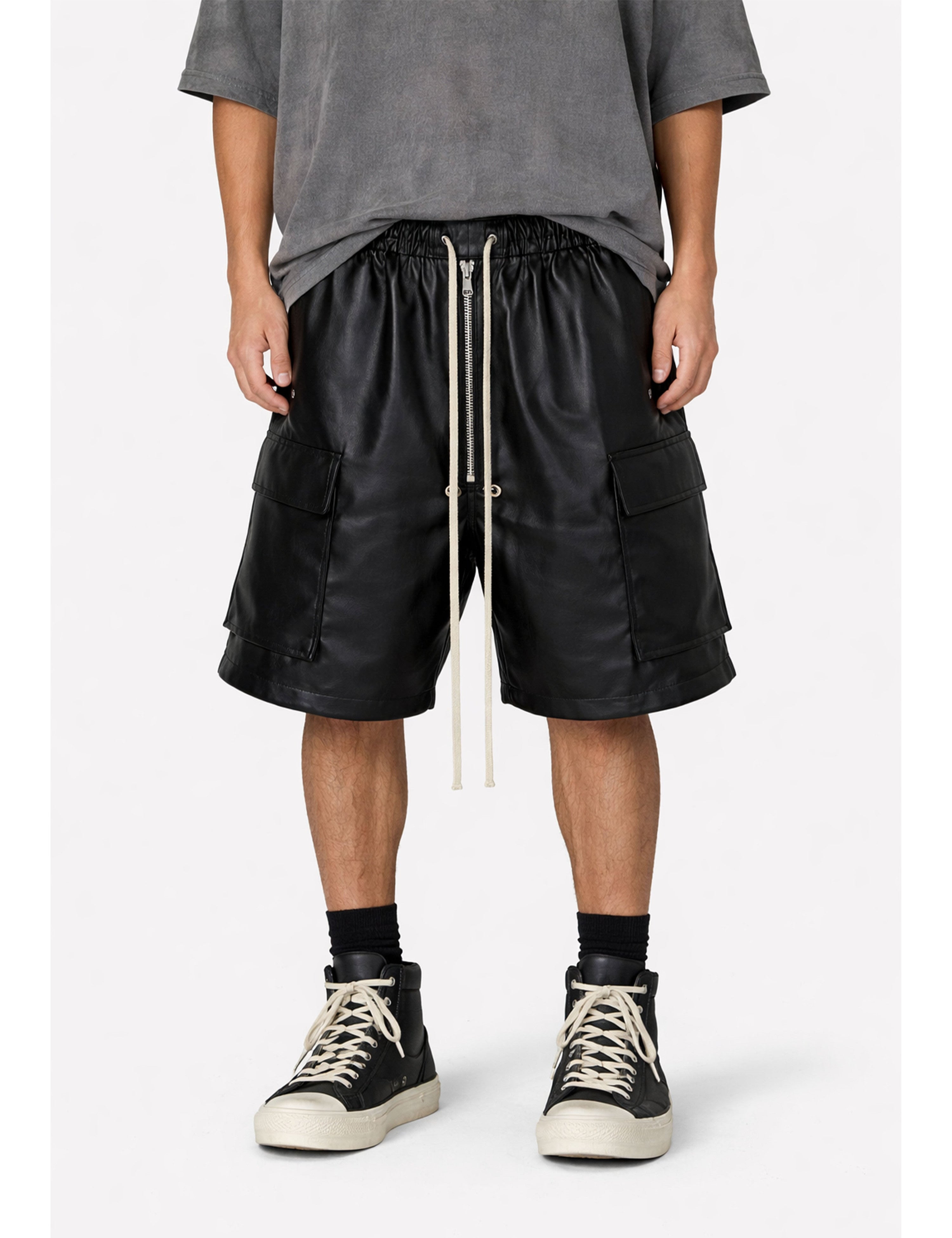 NOIR SHINE CARGO SHORTS