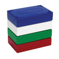 Heathrow Scientific 15989R Premium Microscope Slide Box, 25-Place, Foam, White