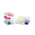 Heathrow Scientific 23263B Storage Rack, Horizontal, for 80-Well Tube Racks, Clear