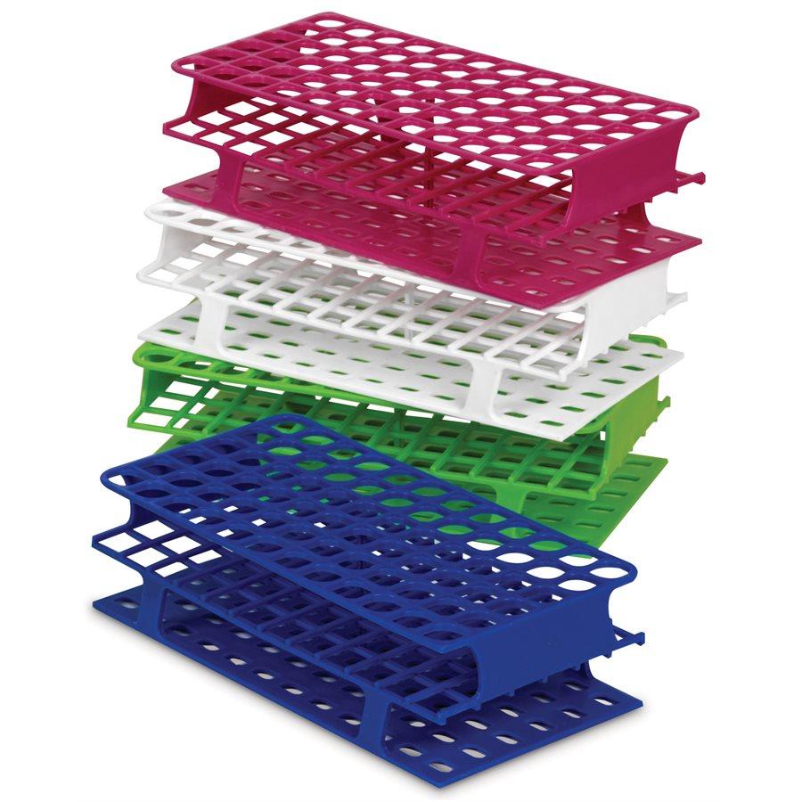 Heathrow Scientific 27511C OneRack Tube Rack Full-Size POM 13 mm 72-Place, Green