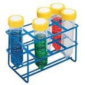Heathrow Scientific HS232461 Coated Wire Tube Rack 25-30mm 50mL Tubes, 2x4 Format, Blue