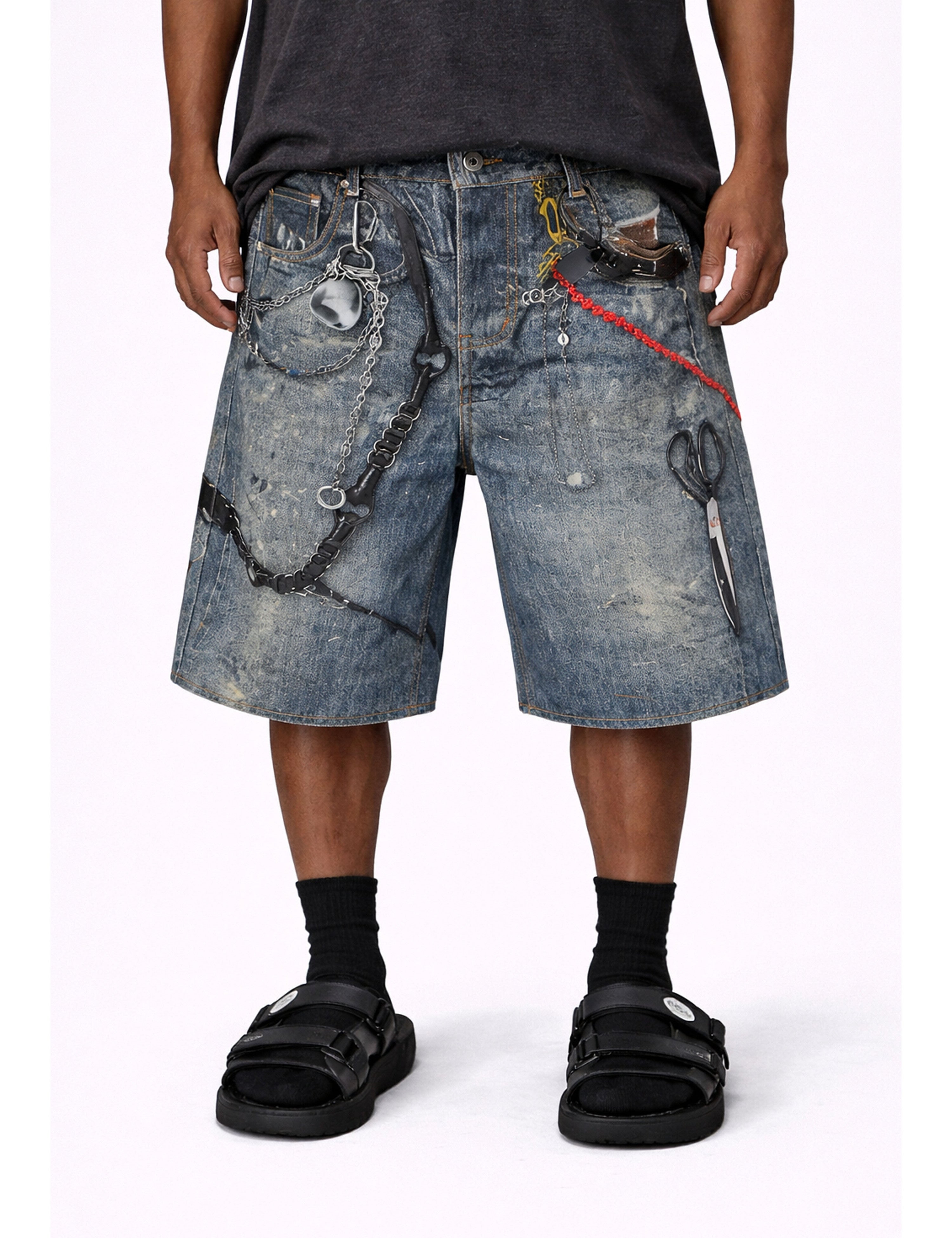 HARDWARE DENIM SHORTS