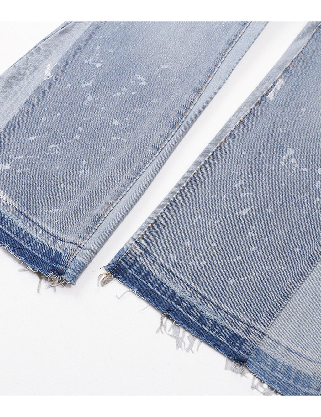 SKY DISTRESSED SPLIT FLARE DENIM
