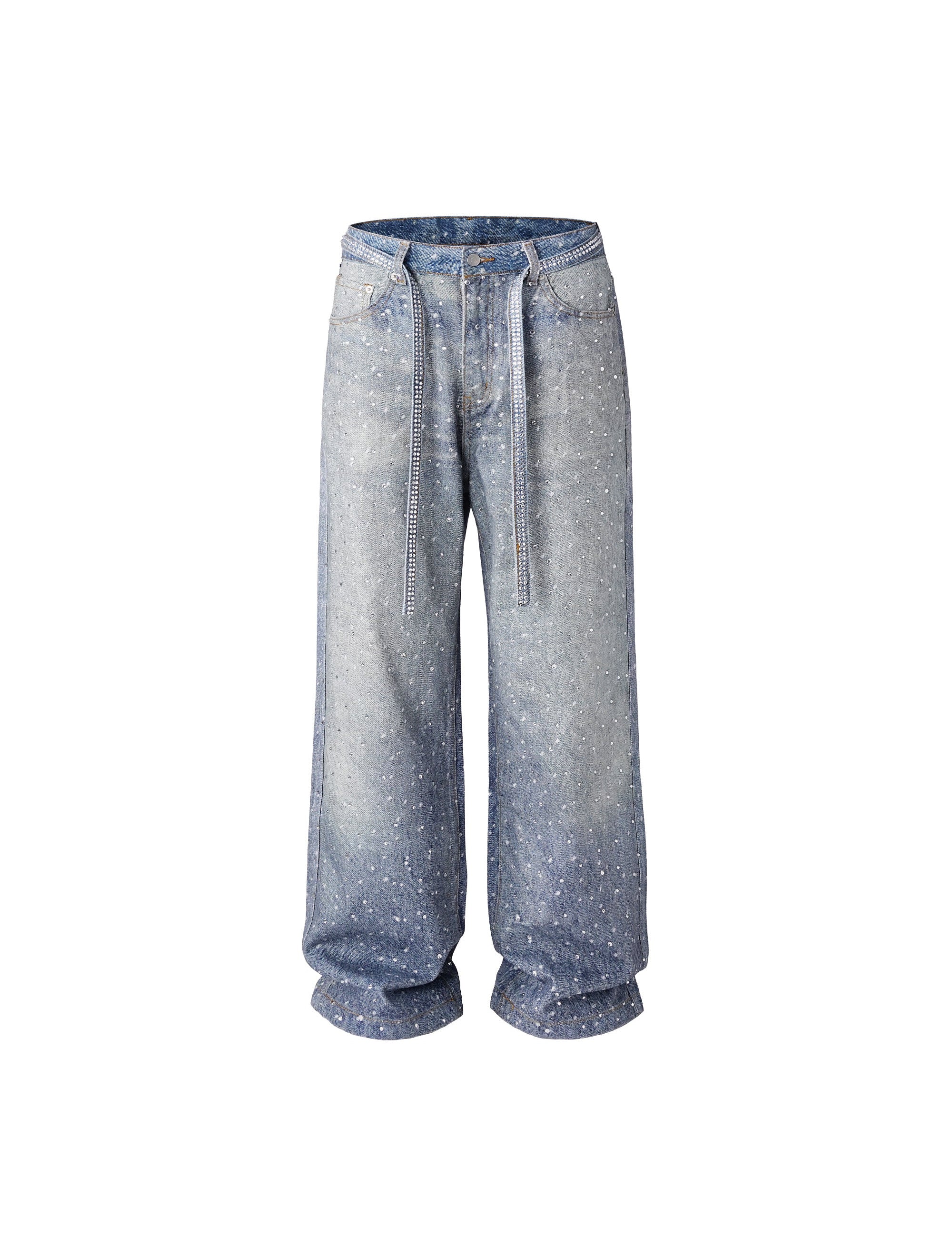 AZUL RHINESTONE DENIM (UNISEX)
