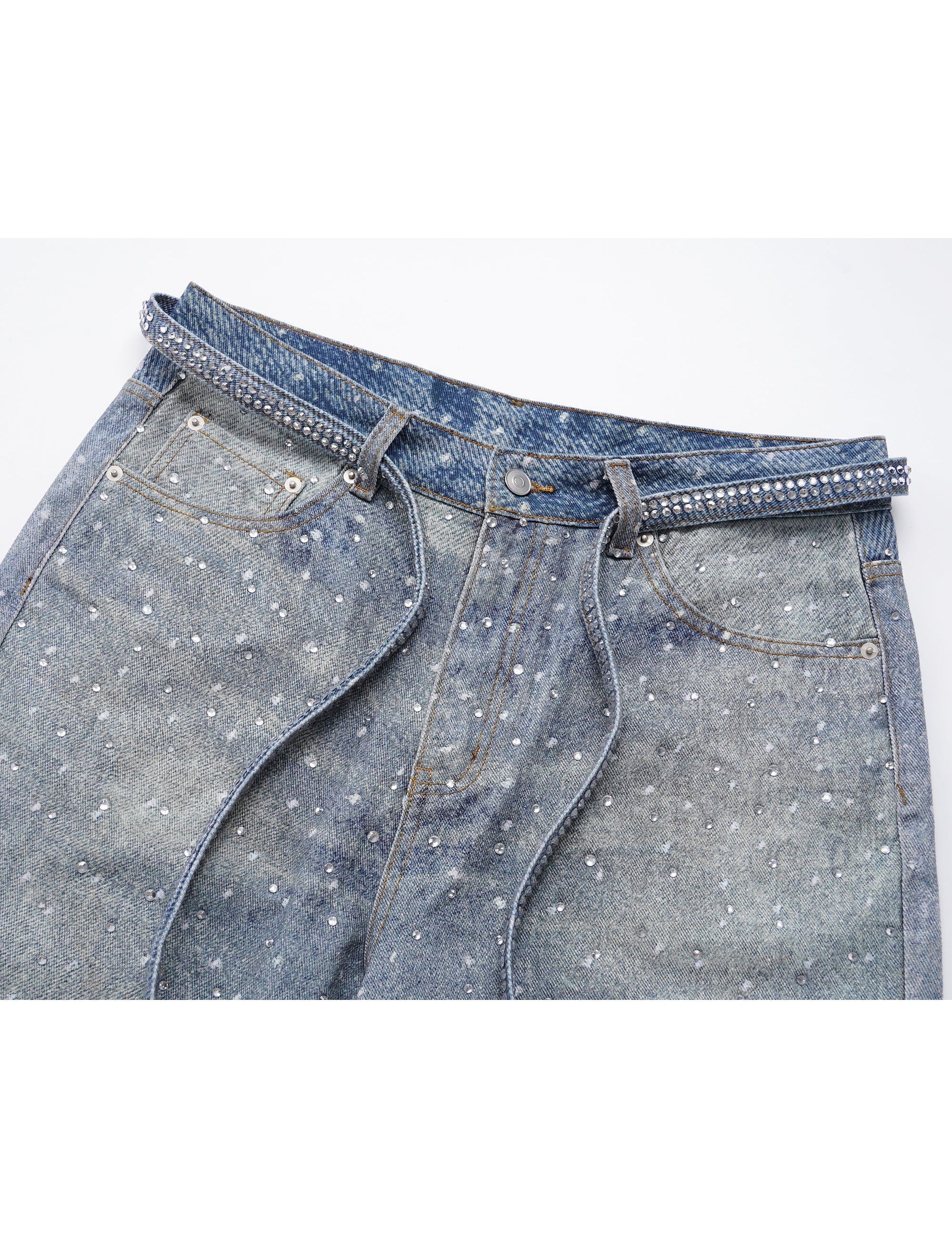 AZUL RHINESTONE DENIM (UNISEX)