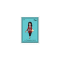 La Trabajadora Social Burgundy Suit T-Shirt Sticker