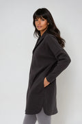 Cozy Comfort Zip Up Hoodie Jacket Black