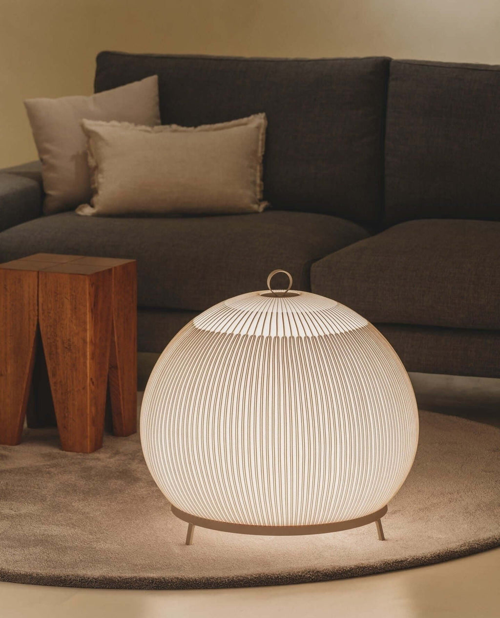 Knit Lantern Table Lamp