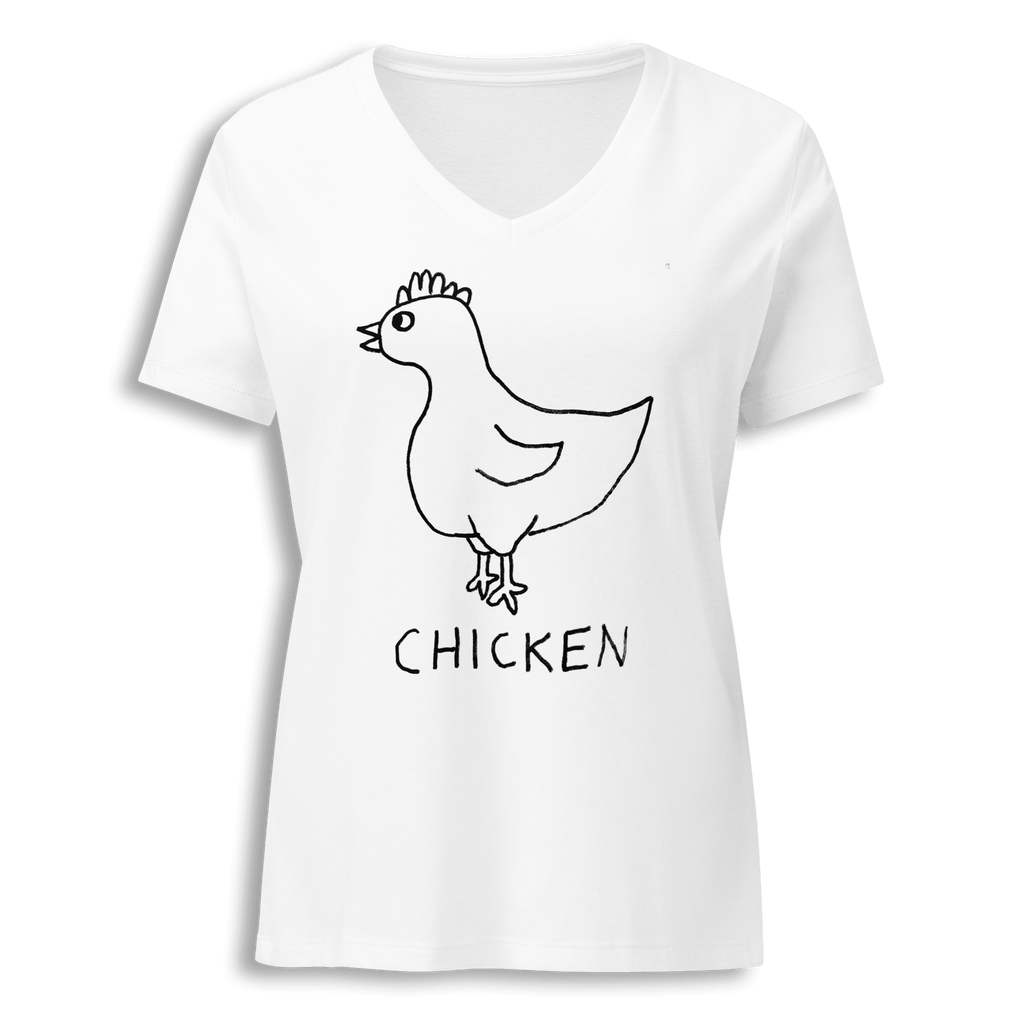 Chicken - Women's V-Neck Tee