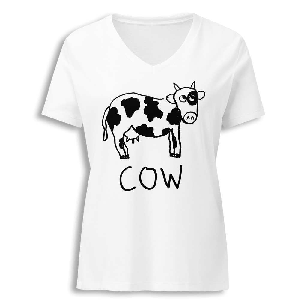 Cow - Women's V-Neck Tee
