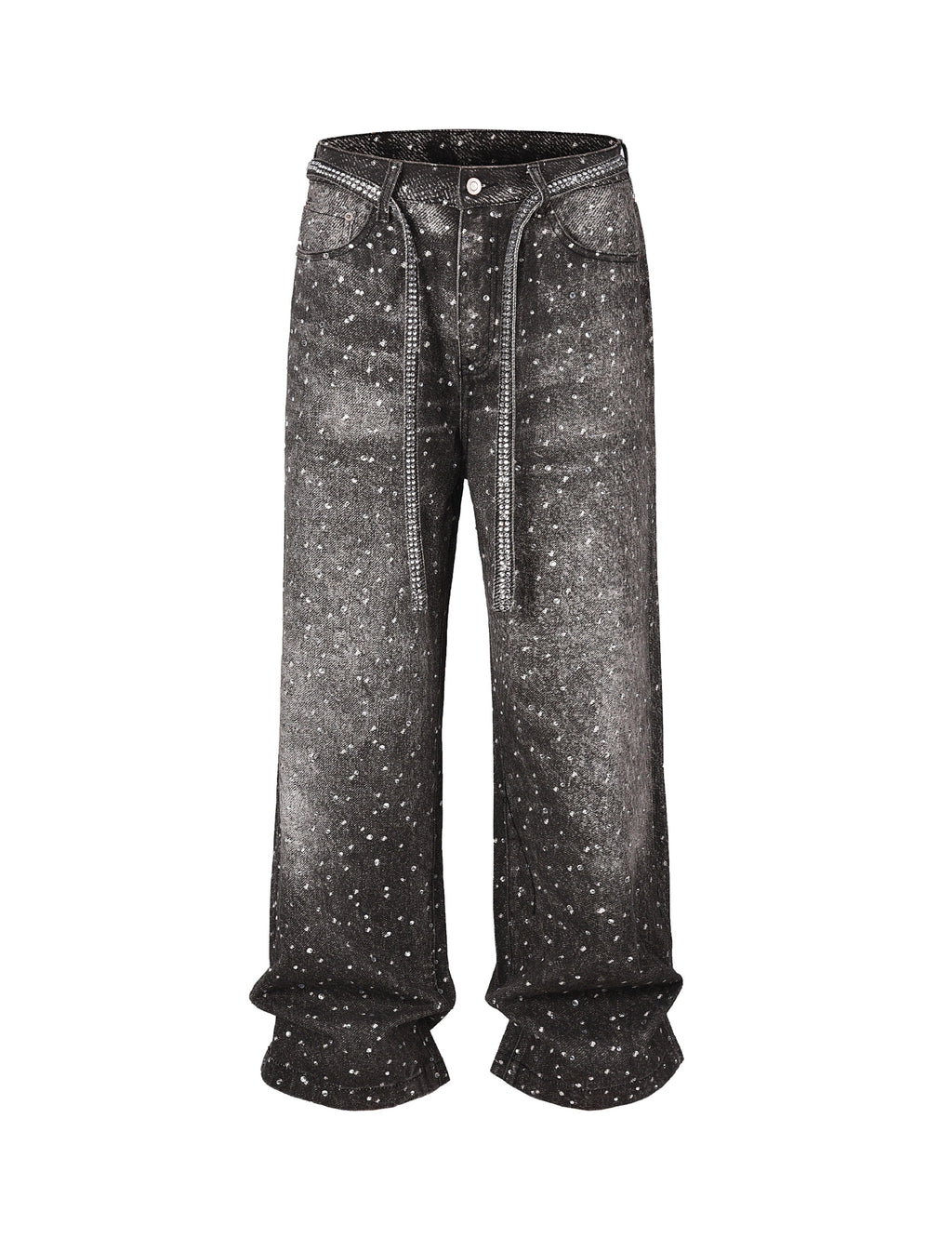 NOIR RHINESTONE DENIM (UNISEX)