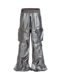 METTALIC FLOW CARGO PANTS (UNISEX)