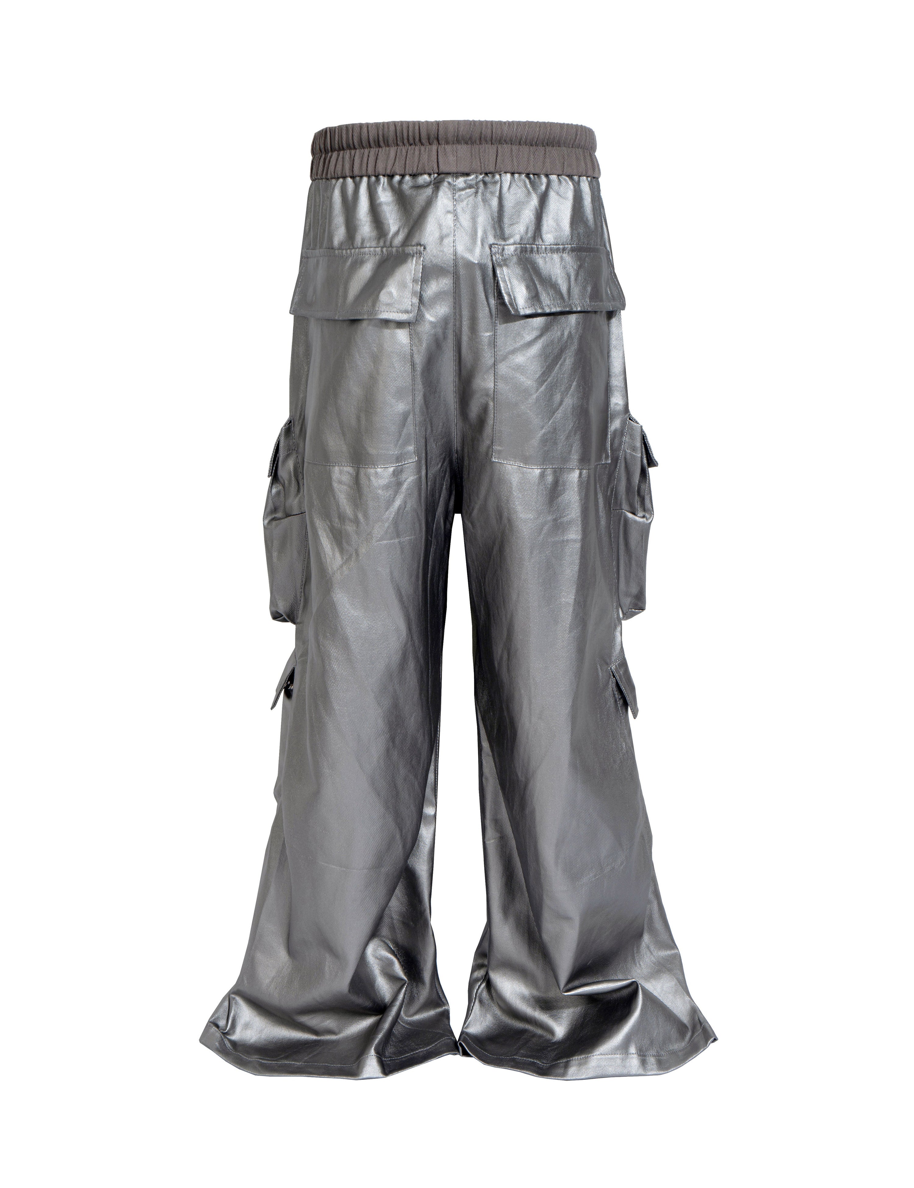 METTALIC FLOW CARGO PANTS (UNISEX)