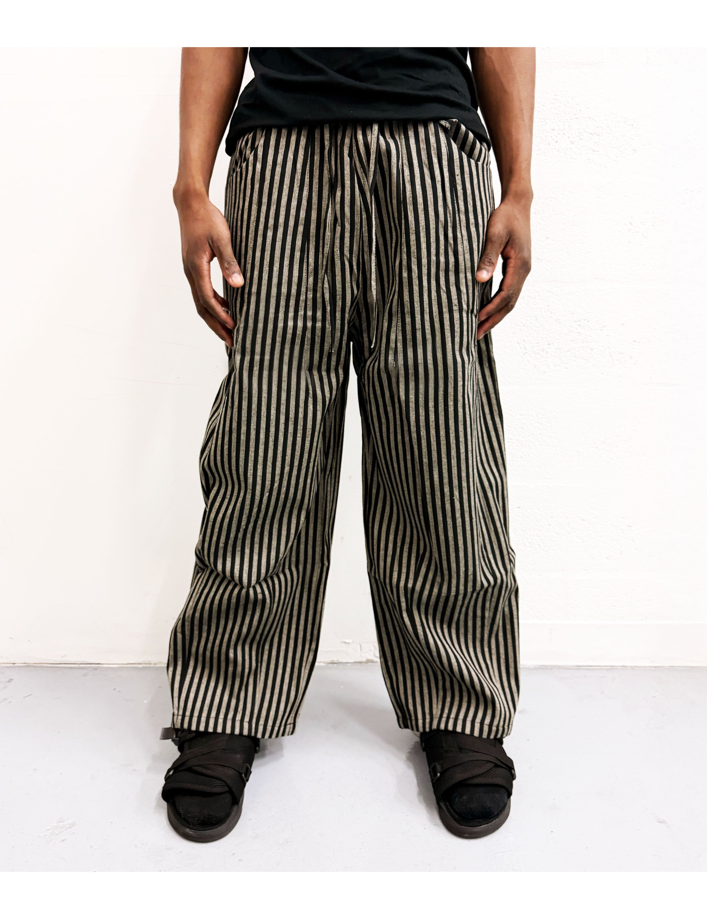 NOIR STRIPED LOUNGE PANTS (UNISEX)