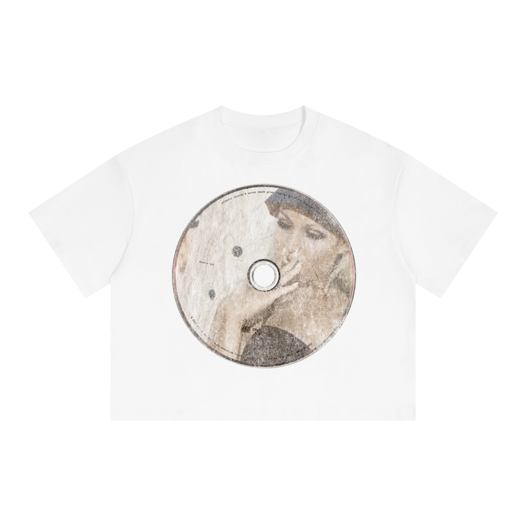 Director's Cut Streetwear Tee White Y2K Boxy Cropped T-Shirt 250GSM Summer Short Sleeve Crew Neck