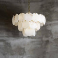 Marble Multi-Tiered Round Chandelier