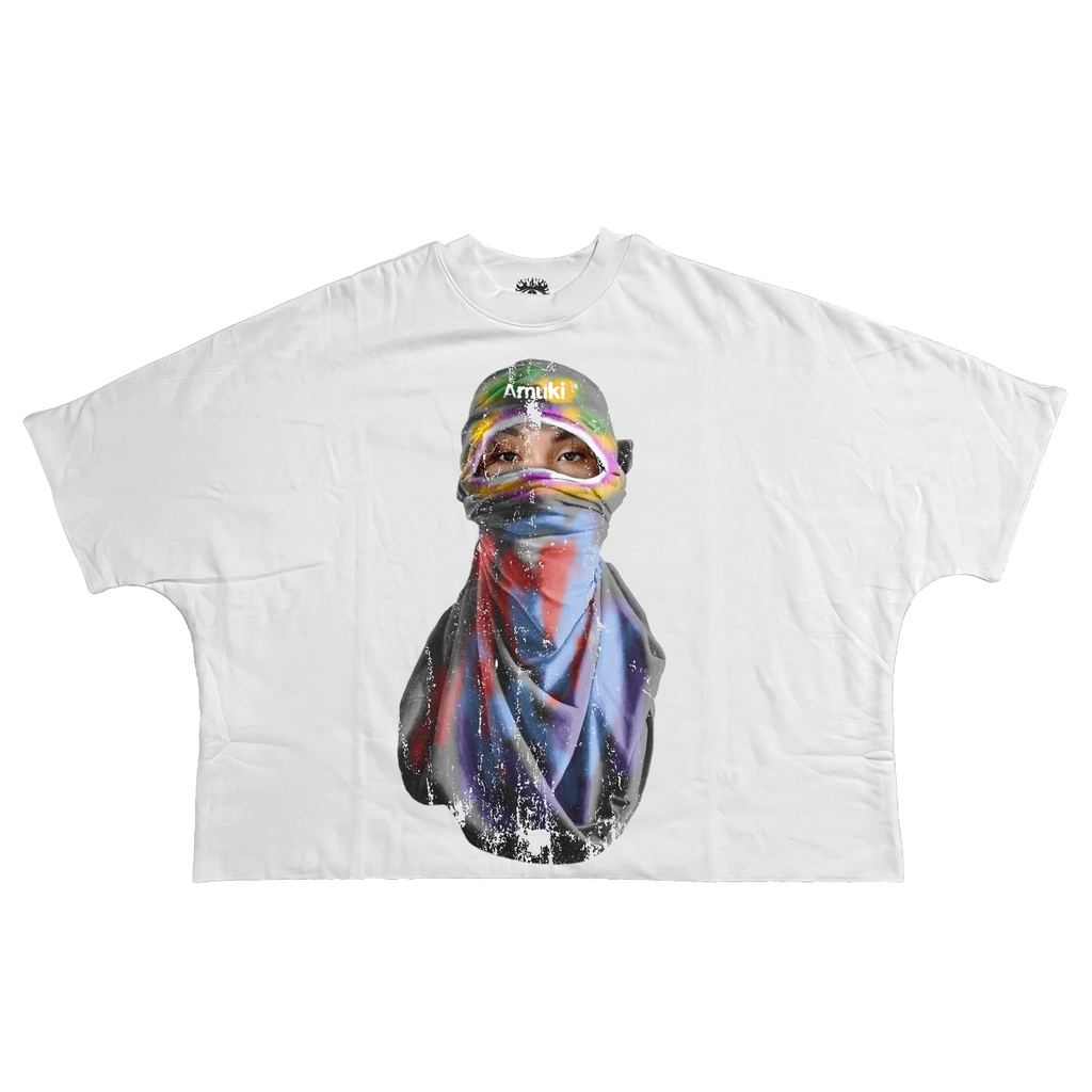 Motley Streetwear Cropped Boxy Tee 280GSM True To Size Unisex Short Sleeve Top For Casual Street Style
