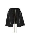 NOIR ZIP DRAWSTRING CARGO SHORTS