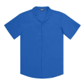 Men’s Short Sleeve Tailored Fit Button-Down Shirt – Ocean Blue
