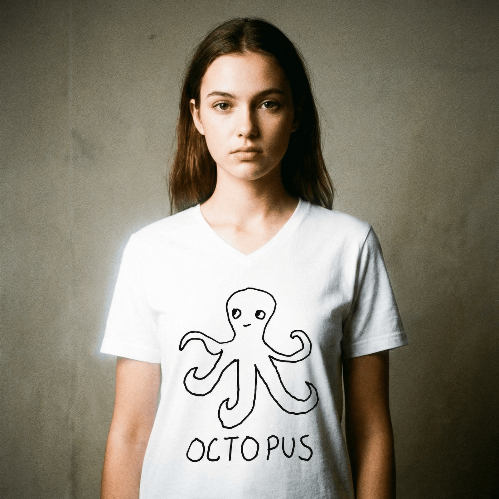 Octopus - V-Neck T-Shirt