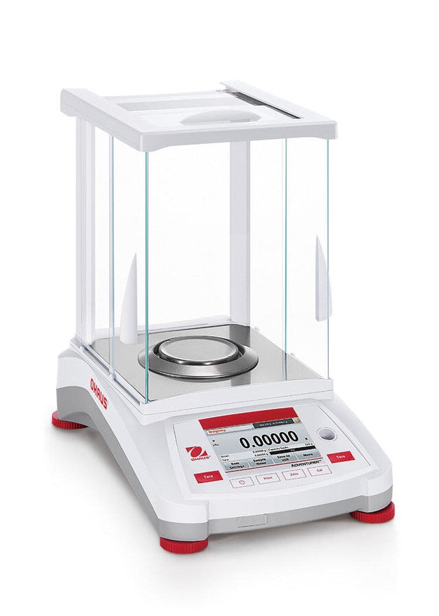 Ohaus AX225D Adventurer Semi-Micro Balance, Dual Range, 220 g x 0.01 mg, AutoCal