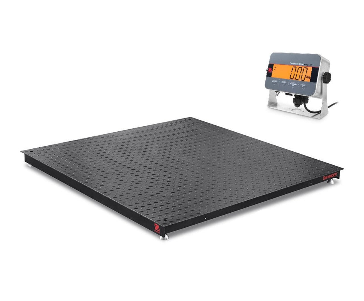 Ohaus i-DF33XW2500B1L Defender 3000 Floor Scale, NTEP, 4' x 4', 1250000 g x 200 g