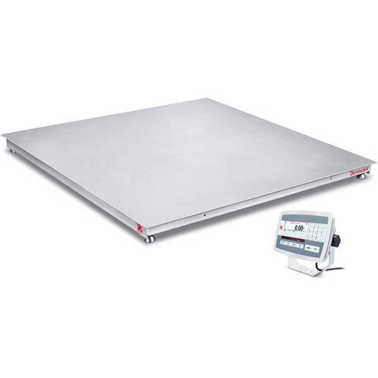 Ohaus i-DF52XW2500C1L Defender 5000 Washdown Floor Scale, NTEP, 4' x 4', 1250000 g x 200 g