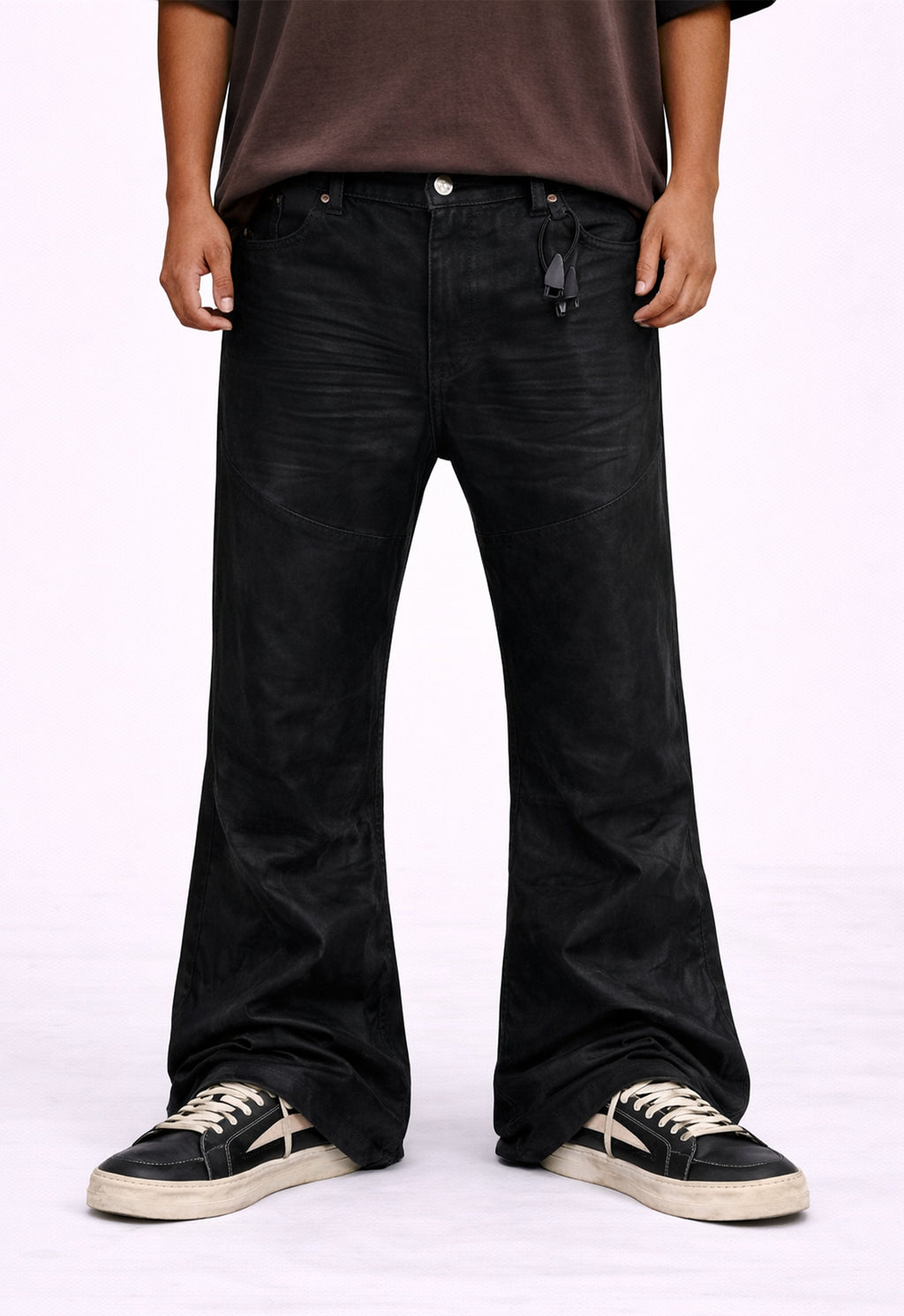 DOUBLE KNEE FLARE DENIM