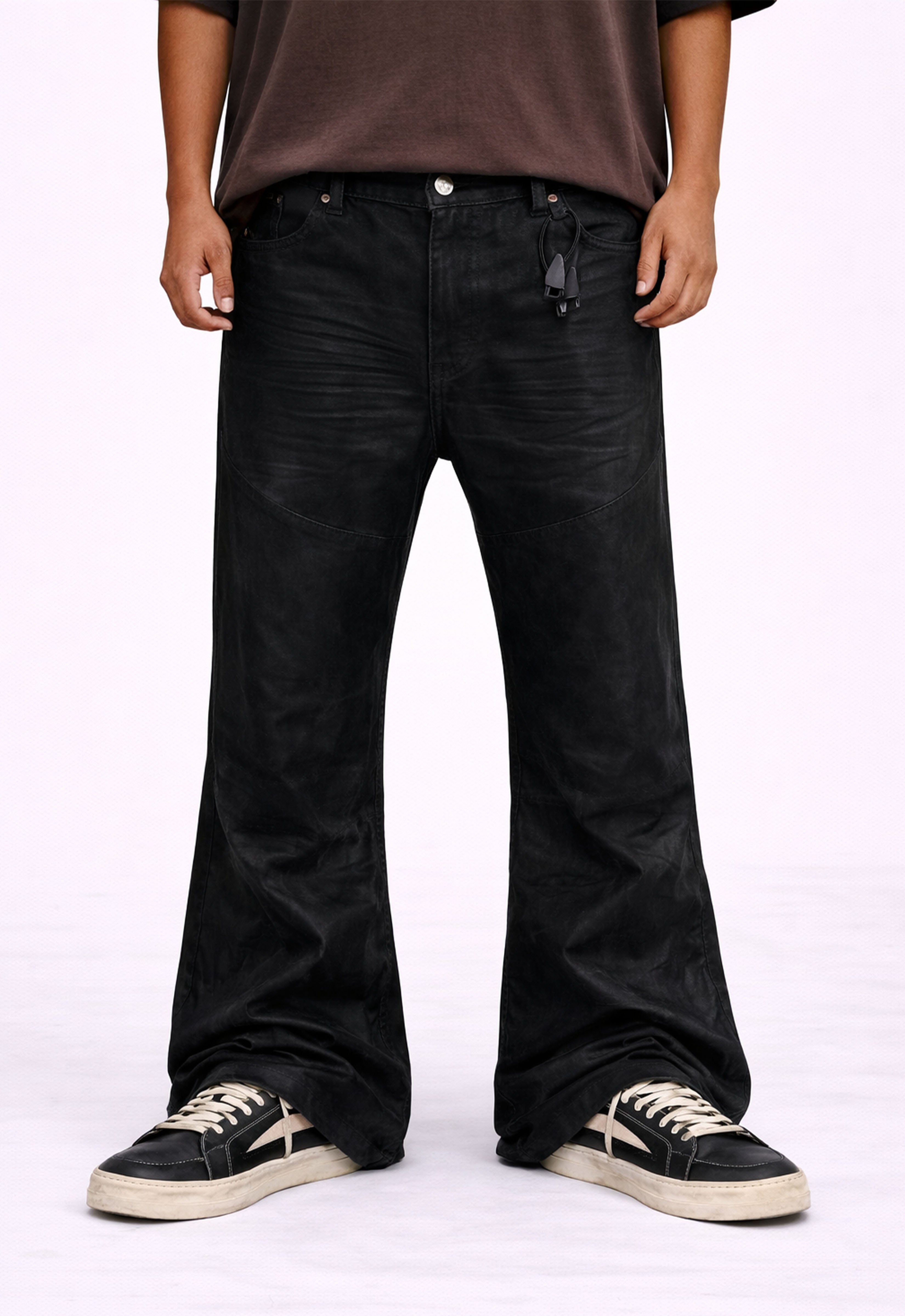 DOUBLE KNEE FLARE DENIM