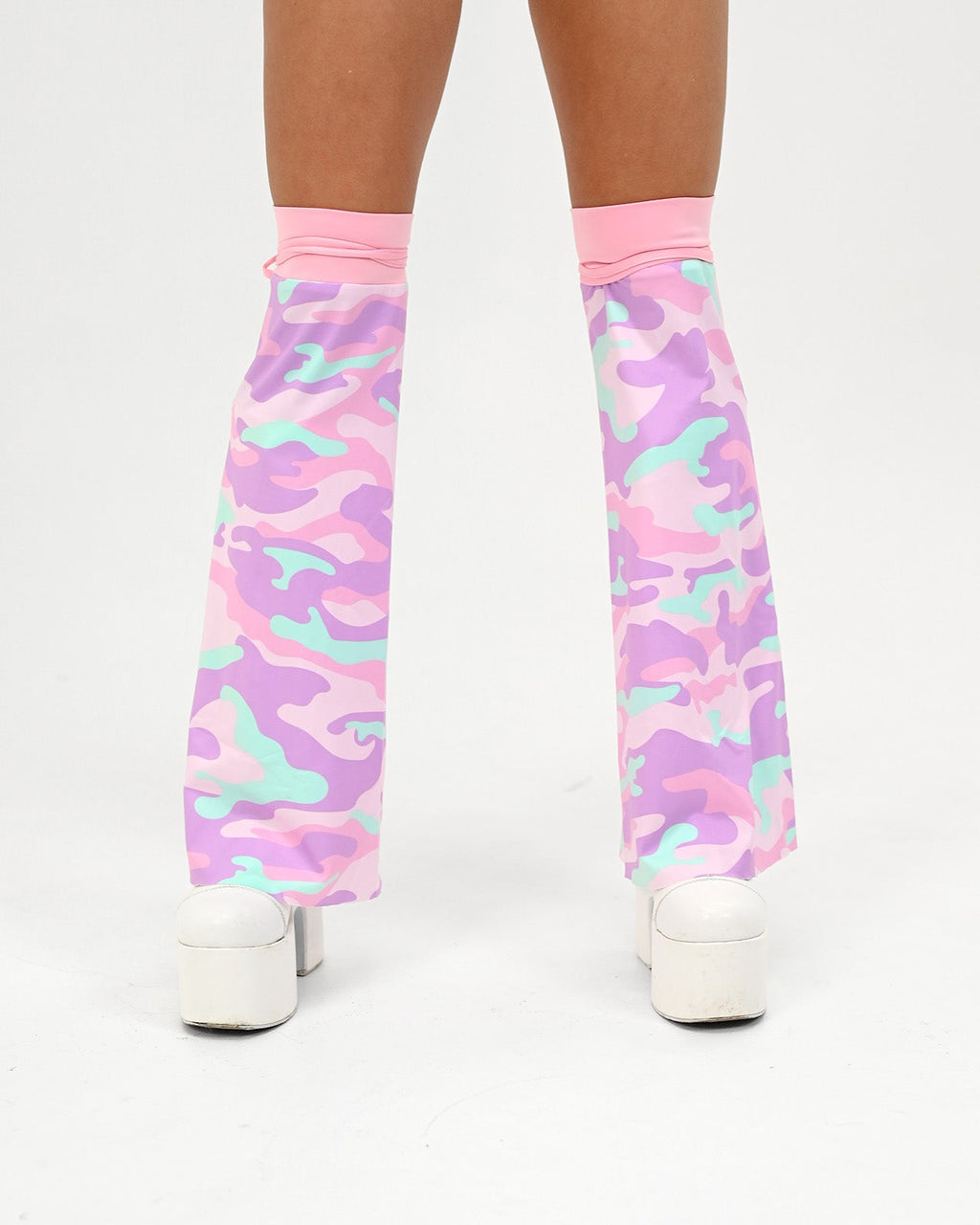 Cotton Candy Camo Leg Warmers