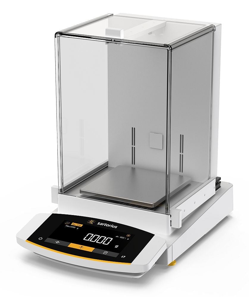 Sartorius MCE2203S-2S00-E Cubis II Precision (Milligram) Balance w/ B&W Touch screen, Manual Doors w/ standard draft shield, 2200 g x 0.001 g