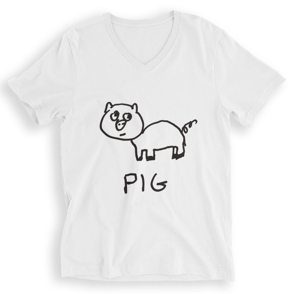 Pig - V-Neck T-Shirt