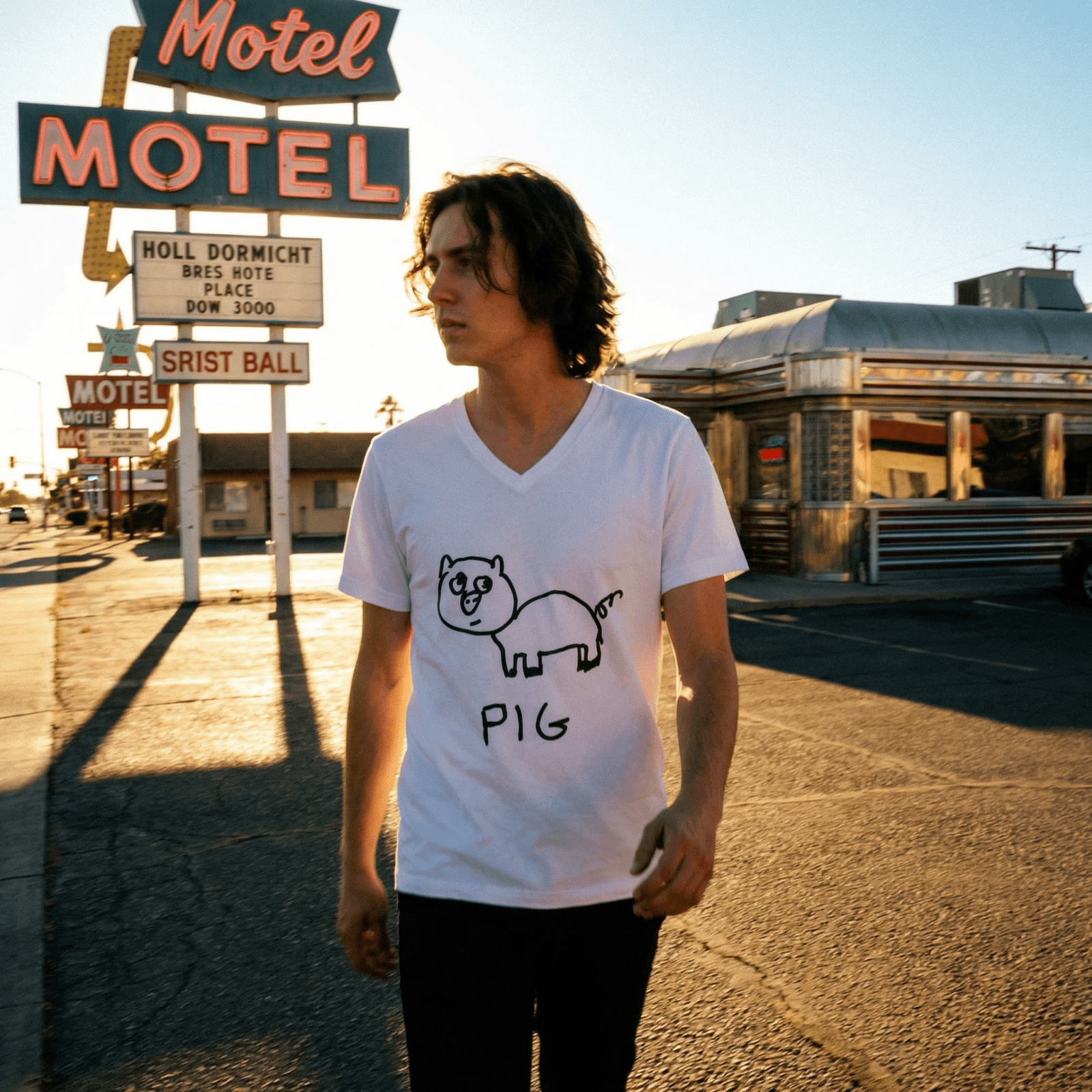 Pig - V-Neck T-Shirt