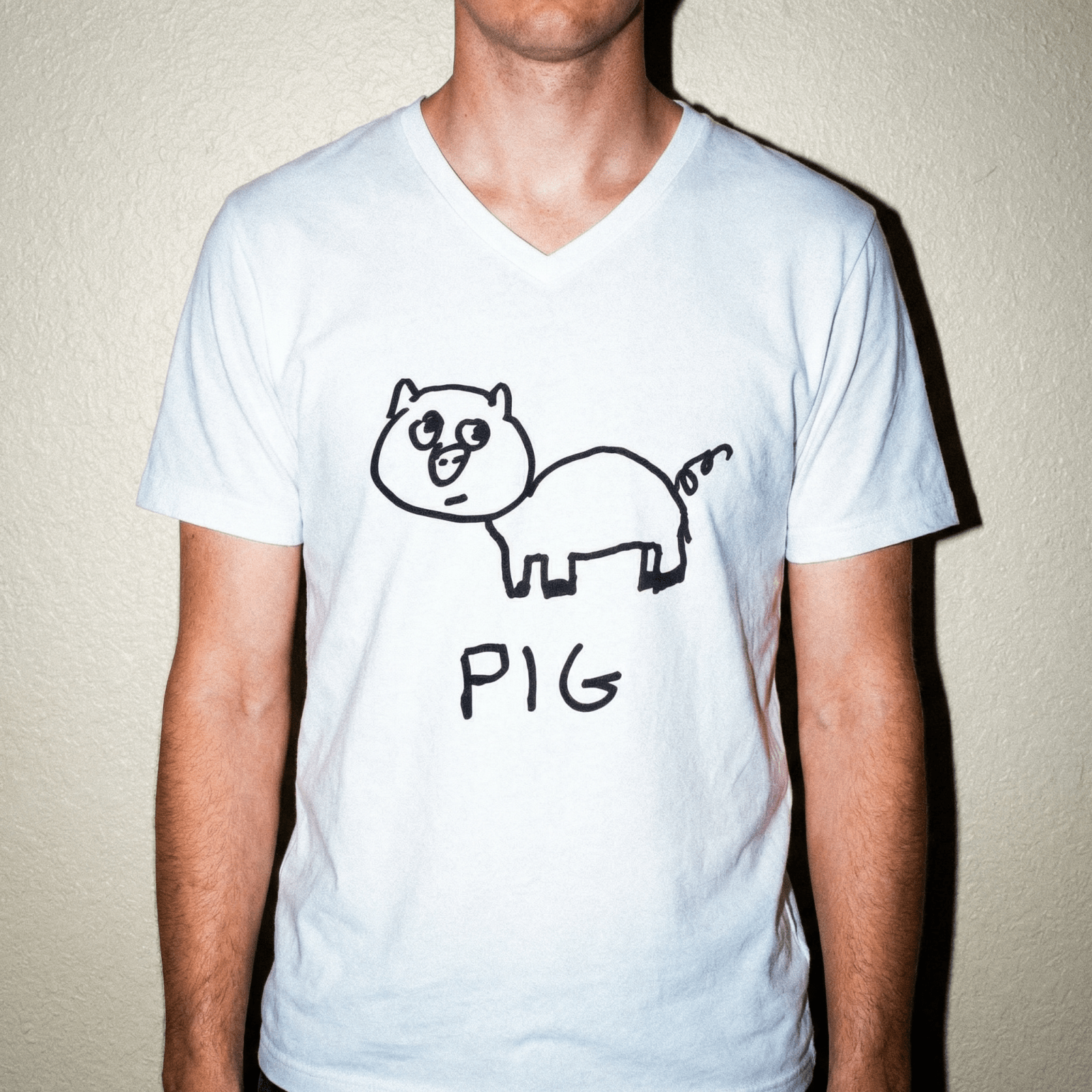 Pig - V-Neck T-Shirt