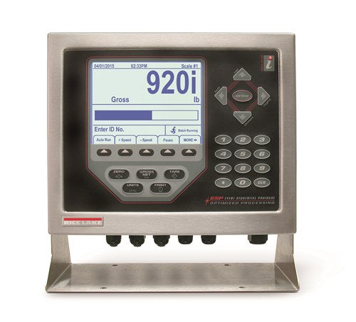 Ricelake 67527 920i Programmable HMI Indicator, Universal Enclosure, Single Channel, 115 VAC, PS/2 and DB-9 Connector, NTEP