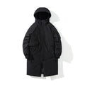 2021 Winter Thick Jacket Solid Ladies Long Coats with  Zippers Hooded Single Breasted Parkas