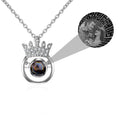 Round Crown Projection Necklace Pendant