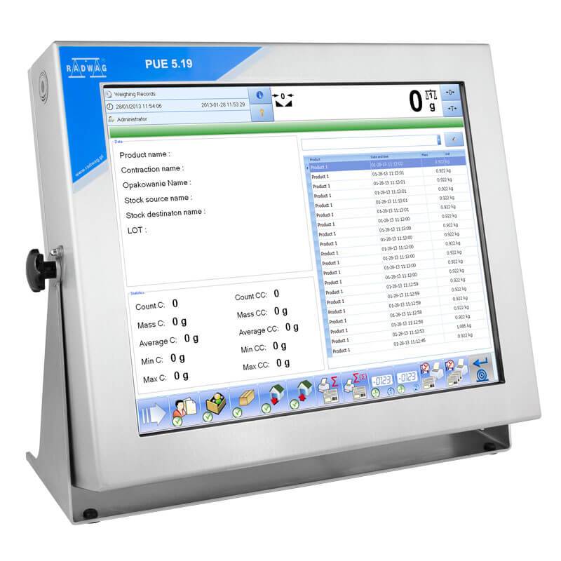 Radwag PUE 5.19C Terminal, Capacitive Display