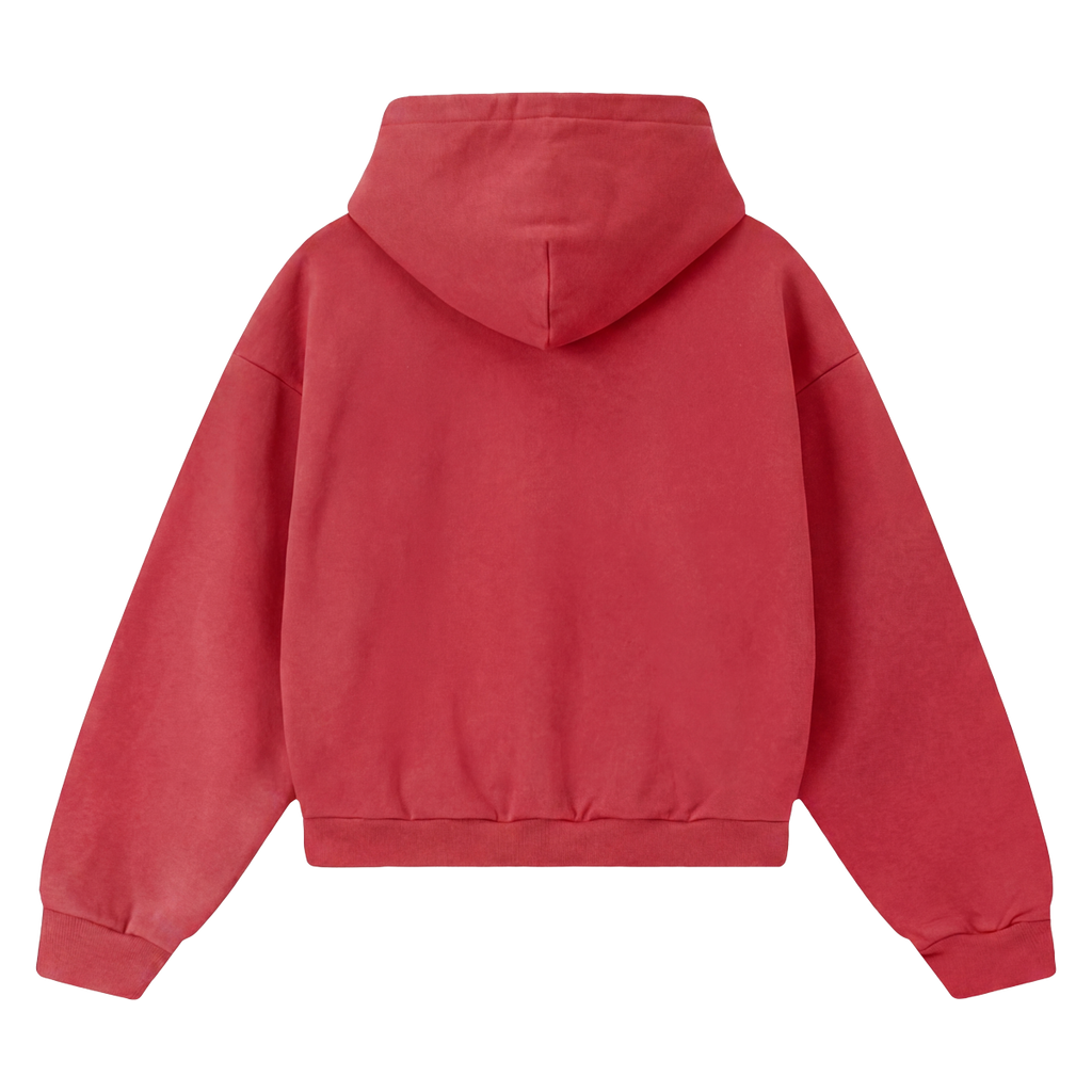 Arnuki Red Smile Streetwear Hoodie 460GSM Y2K Unisex Cotton DTG Graphic
